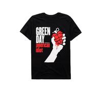 Green Day Herren American Idiot Kurzarm T-Shirt, Schwarz, M