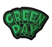 Green Day - Logo - Aufnäher zum Aufbügeln Dookie, gewebter Stoff (Einheitsgröße) (Schwarz/Grün)
