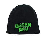 Green Day Mütze Beanie Cap Band Logo American Idiot Nue offiziell Schwarz One Size