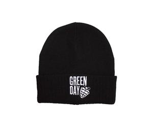 Green Day - Stacked Logo & Grenade - Beanie - Schwarz - Onesize - 100% Polyacryl Schwarz Onesize