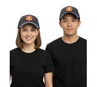 Green Day Unisex Punkrock-Band Baumwoll-Cap mit Netzeinsatz und leicht gebogenen Schnitt TC103153GRN Dunkelgrau/Schwarz