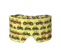 Green Fields Kühlende Schlafmaske mit Landwirtschaftsmaschinen-Druck, zum Schlafen in völliger Dunkelheit, weiche Schlafmaske, Geschenke für Männer und Frauen