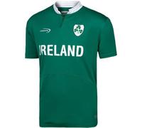 Green Ireland Short Sleeve Rugby Performance Top with Shamrock Crest
