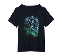 Green Lantern Black Lantern Batman T-Shirt, Damen Große Größen, Schwarz, 1X