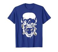 Green Lantern Black Lantern Skull T-Shirt, Herren, Königsblau, 3XL
