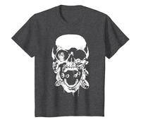 Green Lantern Black Lantern Skull T-Shirt, Kinder, Anthrazit Meliert, 116