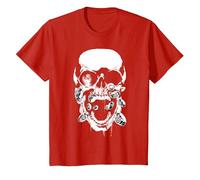 Green Lantern Black Lantern Skull T-Shirt, Kinder, Rot, 92
