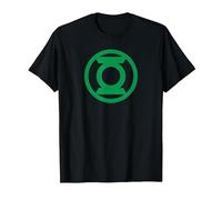 Green Lantern Green Emblem T Shirt T-Shirt, Herren, Schwarz, 3XL