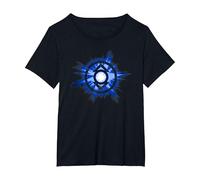 Green Lantern Indigo Glow T Shirt T-Shirt, Damen Große Größen, Schwarz, 2X