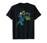 Green Lantern Neon Lantern T Shirt T-Shirt, Herren, Schwarz, XXL