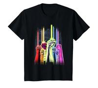 Green Lantern Rainbow Corps T Shirt T-Shirt, Kinder, Schwarz, 140