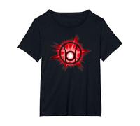 Green Lantern Red Glow T Shirt T-Shirt, Damen Große Größen, Schwarz, 4X