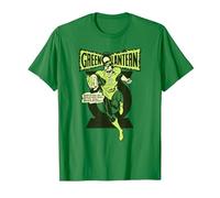 Green Lantern Retro Oath T Shirt T-Shirt, Herren, Dunkelgrün, M