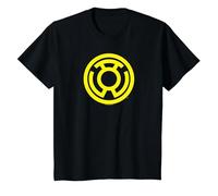 Green Lantern Yellow Emblem T-Shirt, Kinder, Schwarz, 98