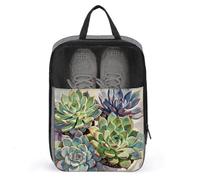 Green Plants Schuhbeutel Reise-Schuh-Organizer, wasserabweisend, Schuhbeutel mit Reißverschluss, Sneaker, Staubbeutel, grau, Einheitsgröße, modern, grau, Einheitsgröße, Modern