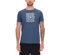 green SYLT Herren Baumwoll-Shirt mit Wellenoptik und Sylt Grafik 0100-007 Dunkelblau XS