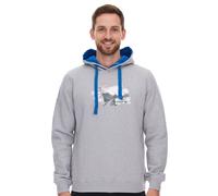 green SYLT "WINDSURF WORLD CUP SYLT " Baumwoll-Hoodie Langarm für Herren mit Prints 0100-010 Grau S