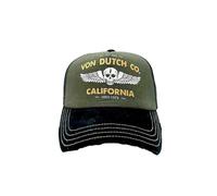 (Green Von Dutch Co. CREW Distressed Trucker Hat)Von Dutch Trucker Hats / All Styles