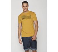 GREENBOMB Animal Bearland Guide - Sportliches T-Shirt aus Bio-Baumwolle / hochwertiger Print / GOTS / Fair & Vegan Braun (Ochre) XXL
