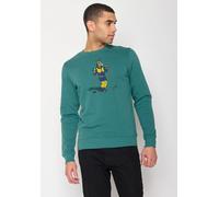 GREENBOMB Animal Donkey Ski Wild - Bequemes Sweatshirt aus Bio-Baumwolle / hochwertiger Print / GOTS / Fair & Vegan Grün (Jungle Green) XL