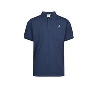 GREENBOMB Animal Seagull Strike - Sportliches Polo aus Baumwoll-Mix / hochwertiger Print / GOTS / Fair & Vegan Blau (Marineblau) XXXL