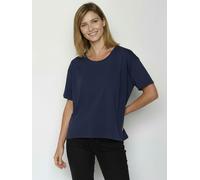 GREENBOMB Basic Feel - Lässiges T-Shirt aus Bio-Baumwoll-Mix / GOTS / Fair & Vegan Blau (Navy) S