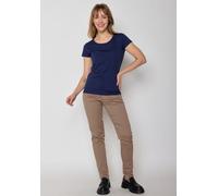 GREENBOMB Basic Loves - Sportliches T-Shirt aus Bio-Baumwolle / GOTS / Fair & Vegan Blau (Dark Navy) M