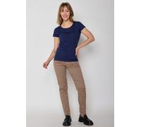 GREENBOMB Basic Loves - Sportliches T-Shirt aus Bio-Baumwolle / GOTS / Fair & Vegan Blau (Dark Navy) S