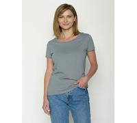 GREENBOMB Basic Loves - Sportliches T-Shirt aus Bio-Baumwolle / GOTS / Fair & Vegan Grau (Fogstone) XS