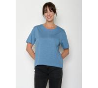 GREENBOMB Basic Nova - Kastiges T-Shirt aus Bio-Baumwolle / GOTS / Fair & Vegan Blau (Gletscherblau) XL