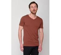 GREENBOMB Basic Peak - Lässiges T-Shirt aus Bio-Baumwolle / GOTS / Fair & Vegan Braun (Nutmeg) L