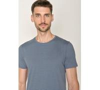 GREENBOMB Basic Spice - Lässiges T-Shirt aus Bio-Baumwolle / GOTS / Fair & Vegan Blau (Ocean Stripes) XL