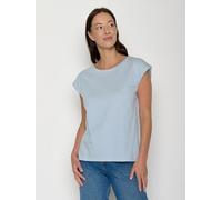 GREENBOMB Basic Timid - Lässiges Shirt aus Bio-Baumwolle / GOTS / Fair & Vegan Blau (Glacier Stripes) XL