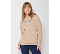 GREENBOMB Bike Lucky Chipper - Bequemer Hoodie aus Bio-Baumwolle / hochwertiger Print / GOTS / Fair & Vegan Braun (Latte) L