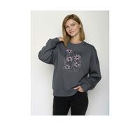 GREENBOMB Bio-Damen-Sweatshirt 'No Rain' mit mit Rundhalsausschnitt, gravel, Gr. L