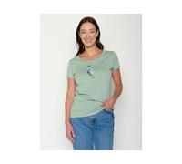 GreenBomb - Women's Bird Look Loves T-Shirt - T-Shirt, Gr. S, türkis (PaleGreen)