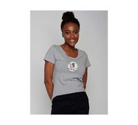 GREENBOMB Bio-Damen-T-Shirt 'Körnerfreund' mit Rundhalsausschnitt, heather grey, Gr. L