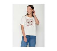 GREENBOMB Bio-Damen-T-Shirt 'No Rain' weit geschnittten, moonstone, Gr. S
