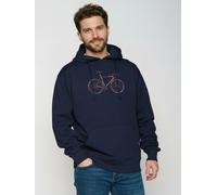 GREENBOMB Colors Joy - Gemütlicher Hoodie aus Bio-Baumwolle / hochwertiger Print / GOTS / Fair & Vegan Blau (Marineblau) XL