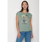 GreenBomb - Women's Les Fleurs Timid - T-Shirt, Gr. S, türkis (PaleGreen)
