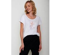 GREENBOMB Nature Bird Reed Cool - Sportliches T-Shirt aus Bio-Baumwolle / hochwertiger Print / GOTS / Fair & Vegan Weiß (Weiß) M