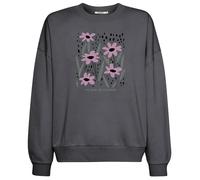 GREENBOMB Bio-Damen-Sweatshirt 'No Rain' mit mit Rundhalsausschnitt, gravel, Gr. L