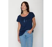 GREENBOMB Sailling Vessel Cool - Lässiges T-Shirt aus Bio-Baumwolle / hochwertiger Print / GOTS / Fair & Vegan Blau (Marineblau) L