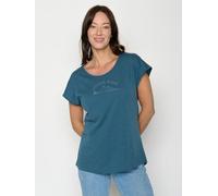 GREENBOMB Weekend Plans Cool - Lässiges T-Shirt aus Bio-Baumwolle / hochwertiger Print / GOTS / Fair & Vegan Blau (Wahres Blau) XL