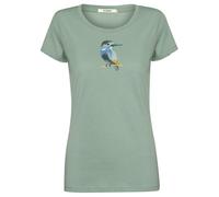 GreenBomb - Women's Bird Look Loves T-Shirt - T-Shirt, Gr. L, türkis (PaleGreen)