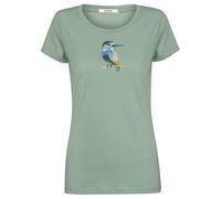 GreenBomb - Women's Bird Look Loves T-Shirt - T-Shirt, Gr. XS, türkis (PaleGreen)