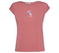 GreenBomb - Women's Bird Look Timid - T-Shirt, Gr. L, rosa (DarkRose)