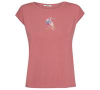 GreenBomb - Women's Bird Look Timid - T-Shirt, Gr. M, rosa (DarkRose)
