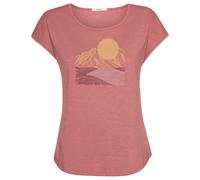 GreenBomb - Women's Mountain Scenery Cool - T-Shirt, Gr. M, rosa (DarkRose)