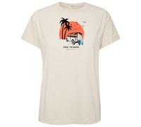 GreenBomb - Women's Nature Beach Trip Stop T-Shirt - T-Shirt, Gr. L, beige (CremeWhite)